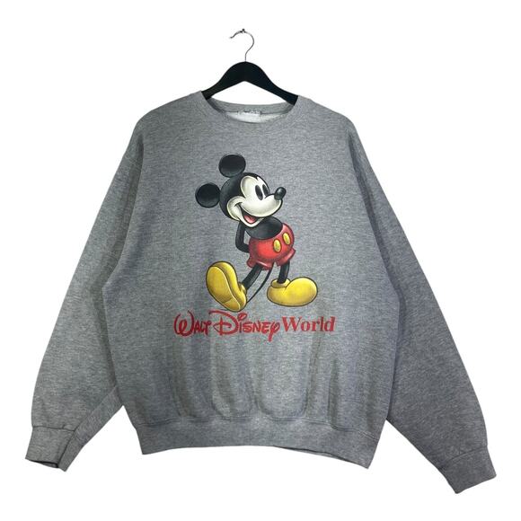 Vintage Walt Disney World Mickey Mouse Crewneck Large - Picture 1 of 7